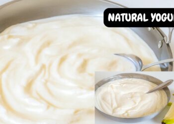 Homemade banana yogurt with 3 ingredients