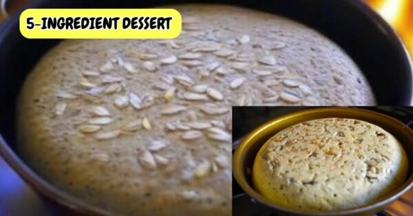 Oatmeal bread in the pan