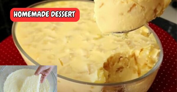 Creamy pineapple dessert