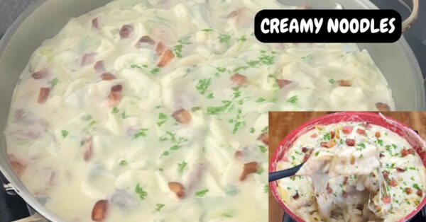 Creamy and tasty noodles