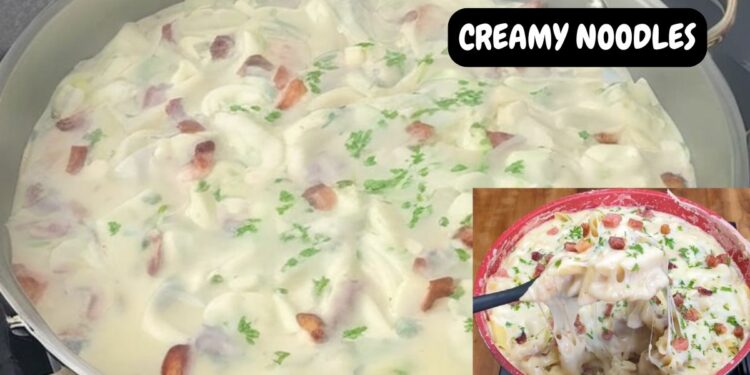 Creamy and tasty noodles