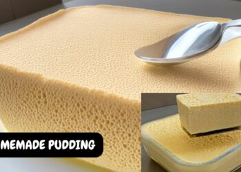 Glass Tray Condensed Milk Pudding