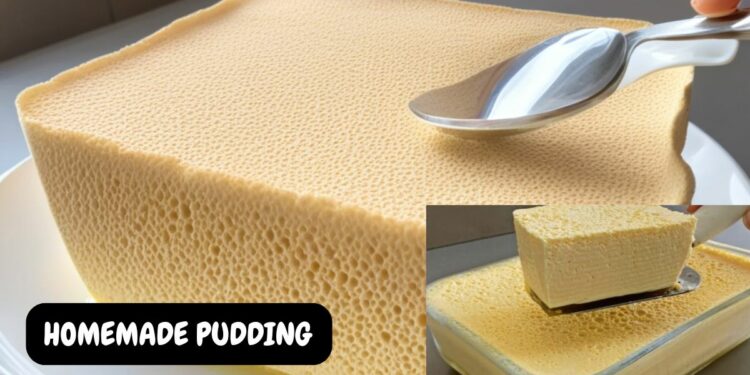 Glass Tray Condensed Milk Pudding