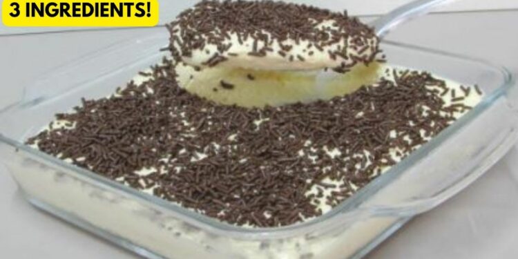 Easy Dessert in the Blender with 3 ingredients, in 5 minutes