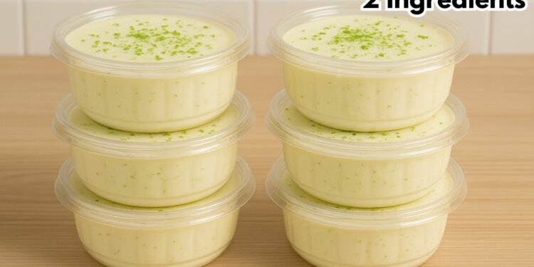 Easy Lemon Dessert With 2 Ingredients, In 10 Minutes