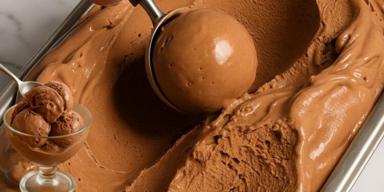 Homemade Chocolate Ice Cream Without Condensed Milk With 3 Ingredients