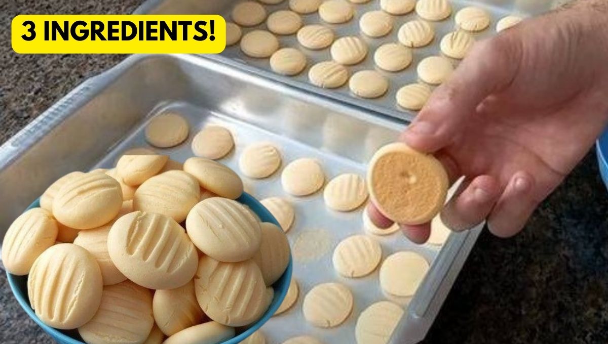 Homemade Cookies With 3 Ingredients, In 15 Minutes