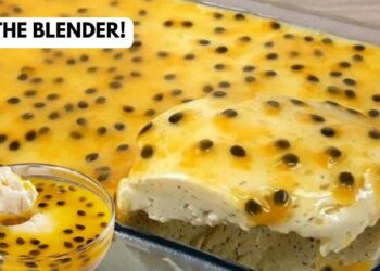 Easy Passion Fruit Dessert In The Blender, In Minutes