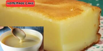 Homemade cornstarch cake