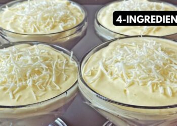 Creamy dessert with 4 ingredients