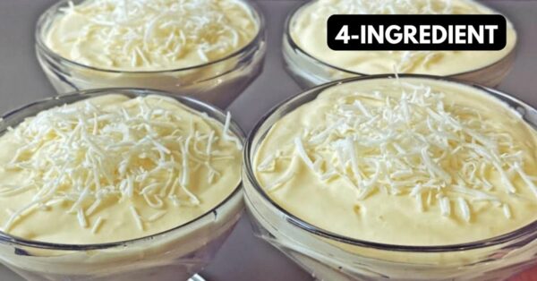 Creamy dessert with 4 ingredients