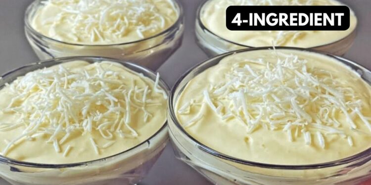 Creamy dessert with 4 ingredients