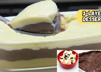 Creamy 3-layer dessert