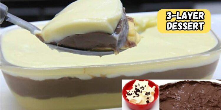 Creamy 3-layer dessert