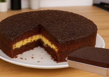 Chocolate Cake with Creamy Coconut Filling, in Just a Few Minutes