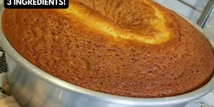 Easy Cake With 3 Ingredients