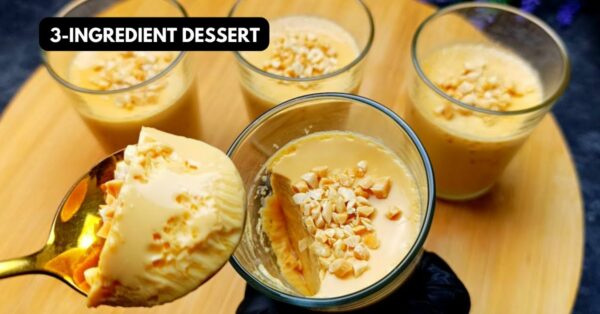 Creamy dessert with 3 ingredients