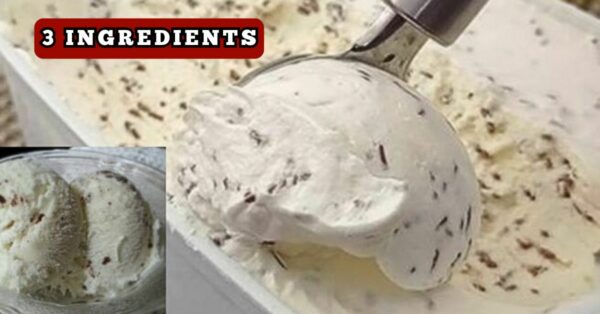 Flake ice cream with 3 ingredients: Easy and refreshing creamy recipe