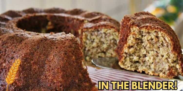 Banana and Oat Cake Recipe in the Blender, in 35 minutes