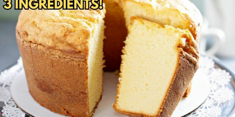 Easy Cake with 3 Simple Ingredients, in 35 minutes