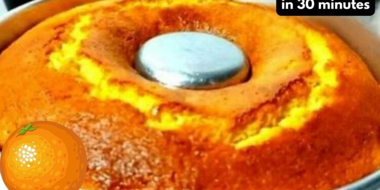 Super Fluffy Orange Cake Recipe, in 30 minutes