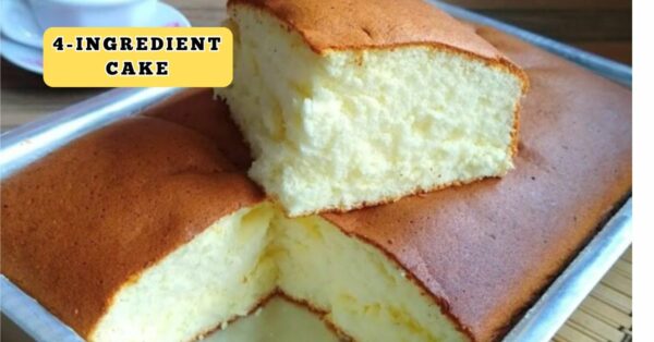 Condensed milk cotton cake