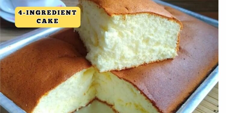 Condensed milk cotton cake