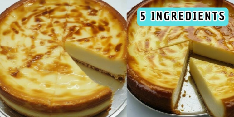 Creamy Cheese Pie: Simple Recipe with 5 Ingredients-I Always Make It on Weekends