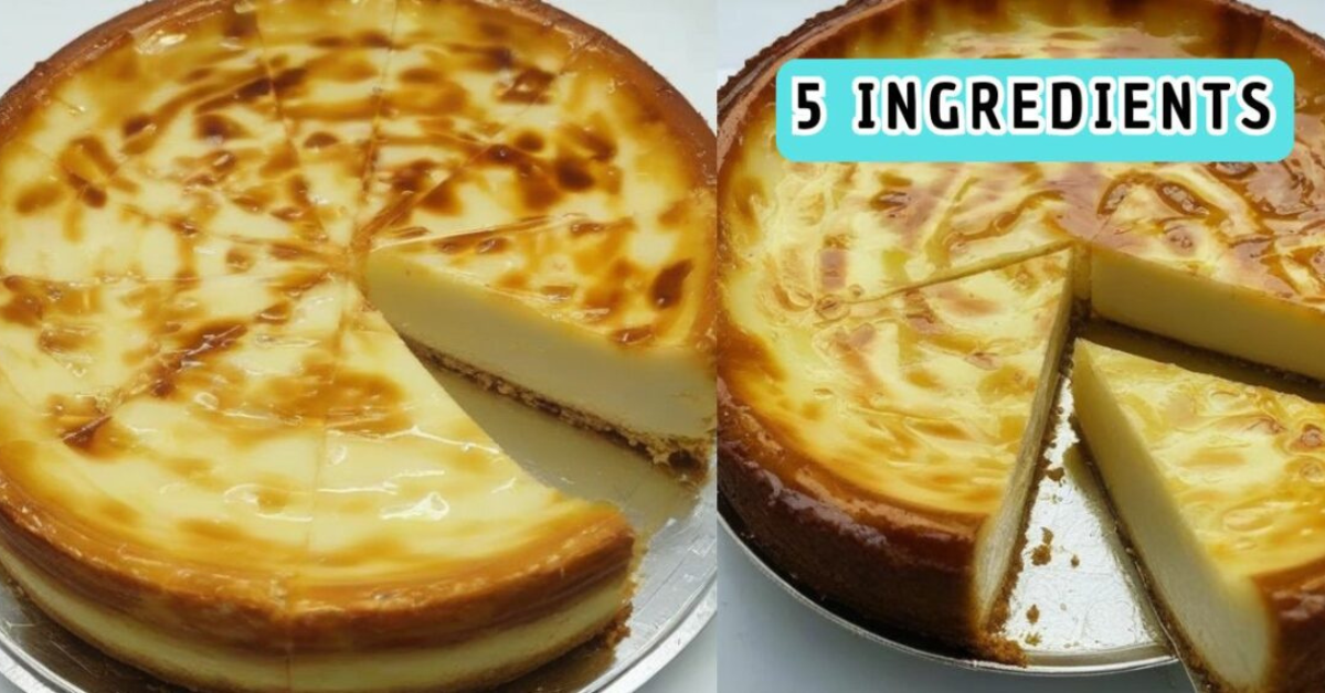 Creamy Cheese Pie: Simple Recipe with 5 Ingredients-I Always Make It on Weekends