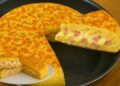 Afternoon Snack with Potatoes, Cheese, Ham and Creamy Cream Cheese, in 20 Minutes