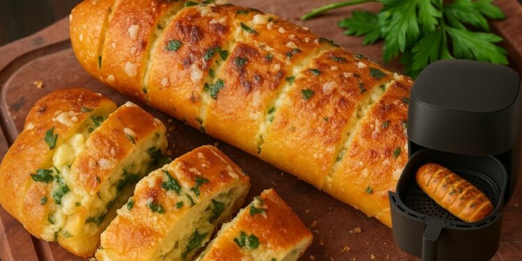 Air Fryer Garlic Bread with Mayonnaise