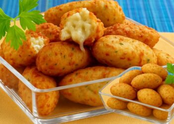 Cheese Fried Rice Balls (with cooked rice) for Afternoon Snack, in minutes