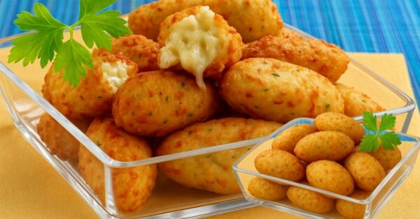 Cheese Fried Rice Balls (with cooked rice) for Afternoon Snack, in minutes
