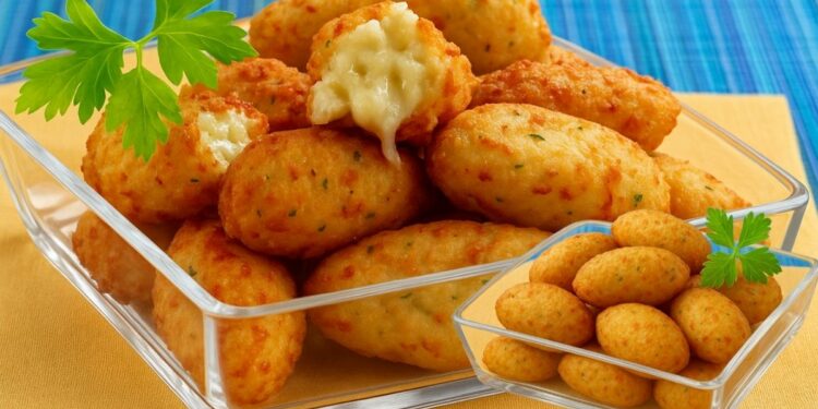 Cheese Fried Rice Balls (with cooked rice) for Afternoon Snack, in minutes