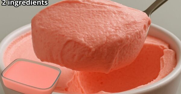 Easy 2-Ingredient Dessert Without Dairy and Gelatin in the Blender, Super Creamy