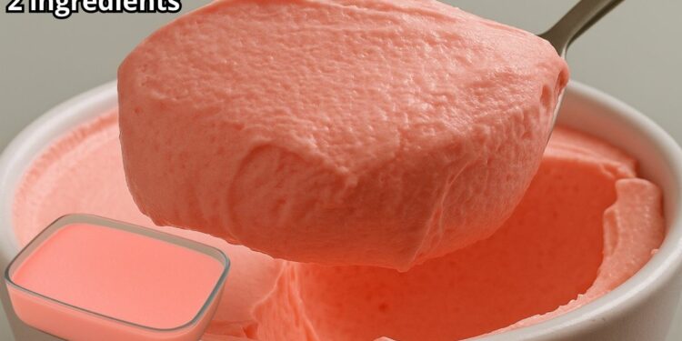 Easy 2-Ingredient Dessert Without Dairy and Gelatin in the Blender, Super Creamy