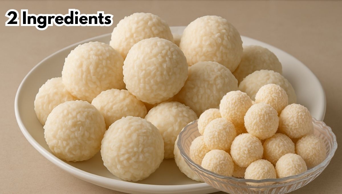 Easy Coconut Balls with Sweetened Condensed Milk – 2 Ingredients, No Bake & Budget-Friendly
