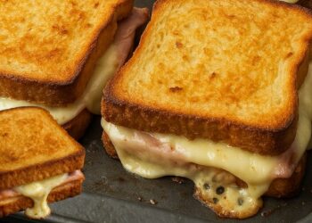 Grilled Ham and Cheese Sandwich with Mayo – Easy, Creamy, em 10 minutes