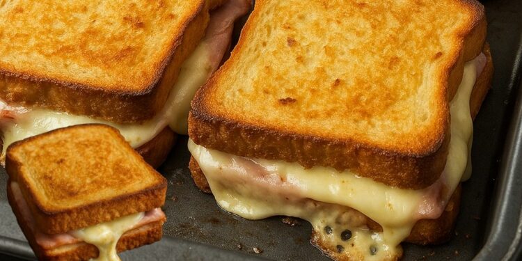 Grilled Ham and Cheese Sandwich with Mayo – Easy, Creamy, em 10 minutes