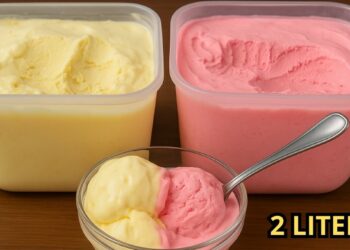 Homemade Creamy Ice Cream Recipe – No Machine Required, Makes 2 Liters