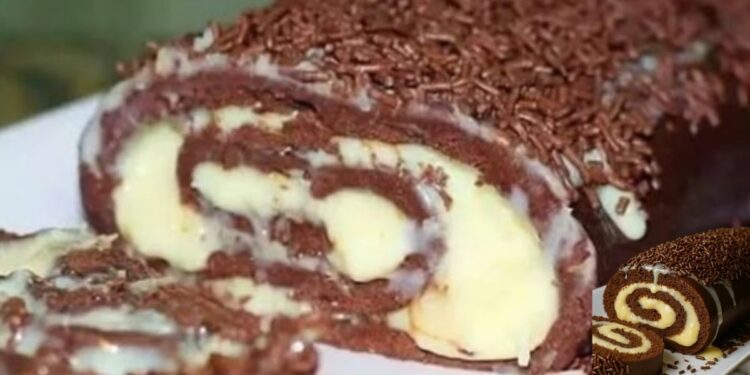 Prestige Roll Cake (No-Bake Chocolate Coconut Roll)