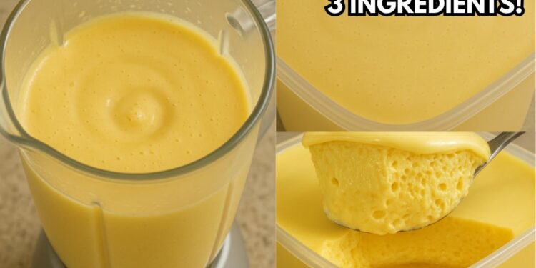 Quick and Easy Dessert in the Blender with 3 ingredients, in 5 minutes