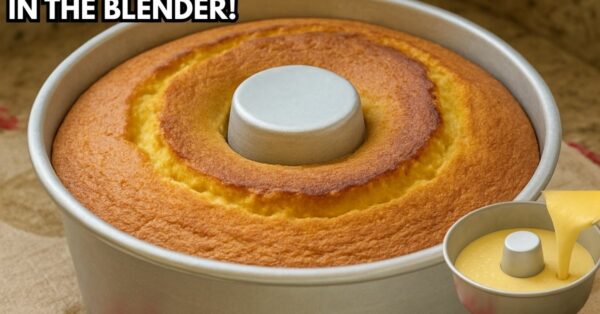 Simple and Fluffy Cornstarch Cake in the Blender, in 30 minutes