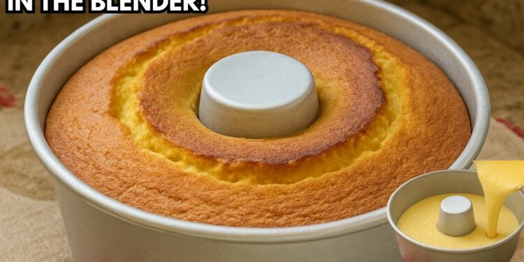 Simple and Fluffy Cornstarch Cake in the Blender, in 30 minutes
