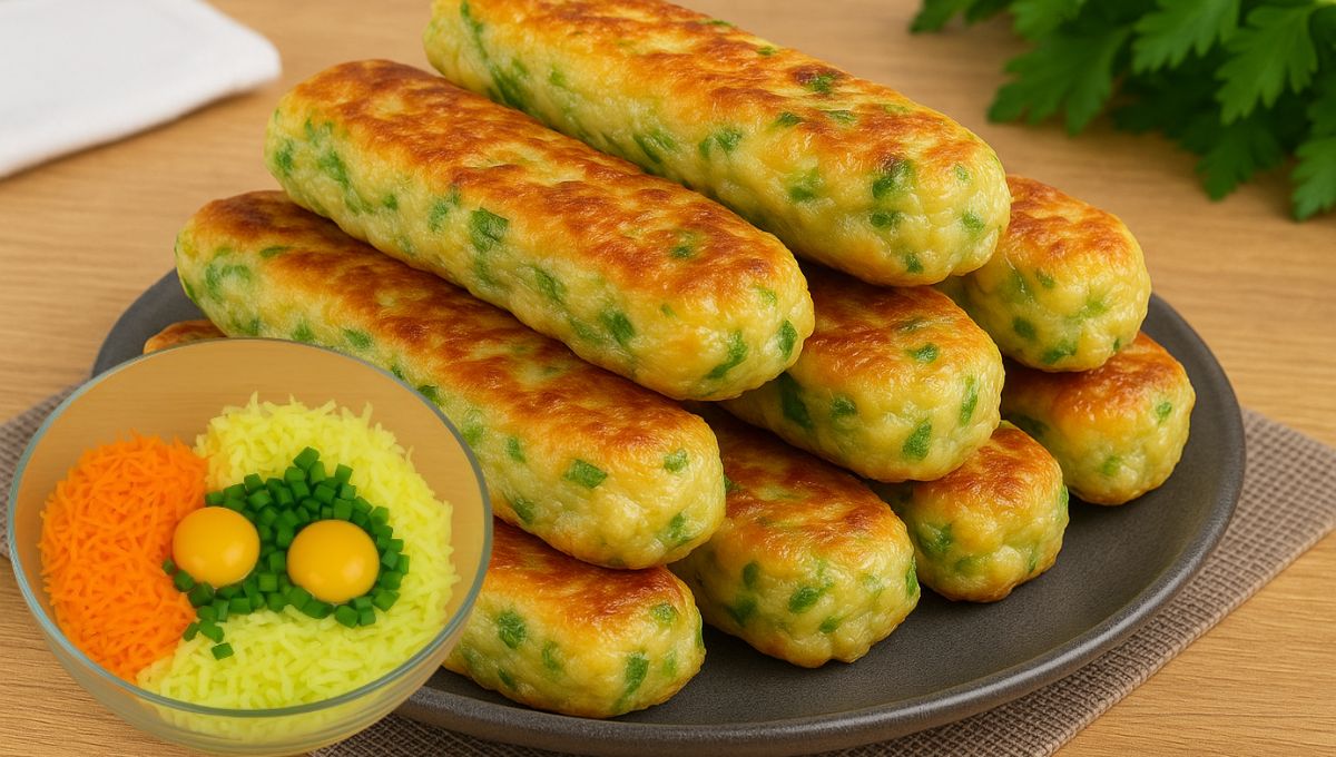 Vegetable Fritters – Recipe with Oatmeal in the Air Fryer, in minutes