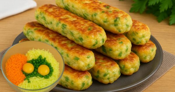 Vegetable Fritters – Recipe with Oatmeal in the Air Fryer, in minutes