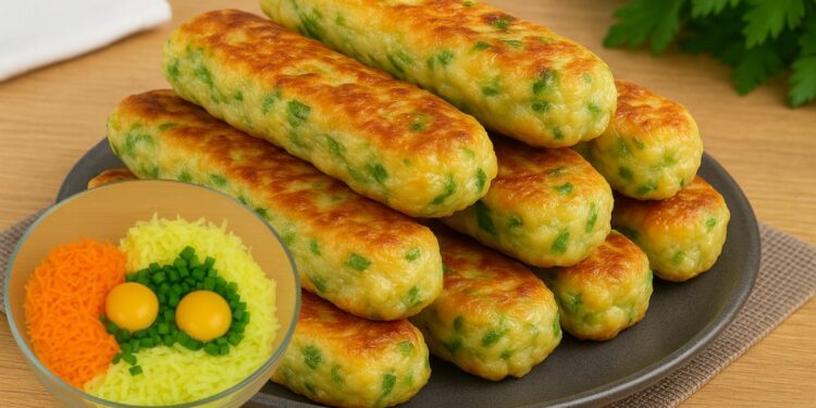 Vegetable Fritters – Recipe with Oatmeal in the Air Fryer, in minutes