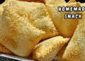 Homemade snack with crispy dough