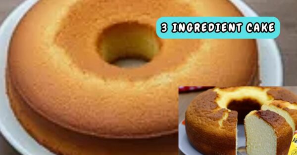 Soft Cake with 3 Ingredients: Simple, Quick, and Delicious Recipe