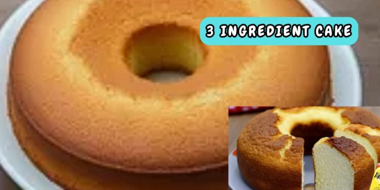 Soft Cake with 3 Ingredients: Simple, Quick, and Delicious Recipe